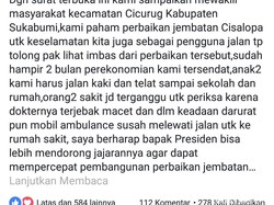 Dihantui Macet, Kades di Sukabumi Buat Surat Terbuka untuk Jokowi