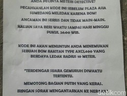 Surat Ancaman Bom Teror Mal di Sumedang