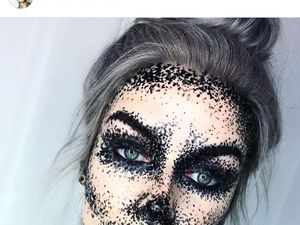 Pointilism Makeup, Riasan Seram untuk Halloween yang Mudah Ditiru