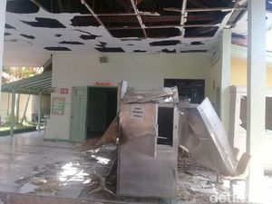 Lemari Jenazah RSUD Pati Meledak, Bangunan Porak Poranda