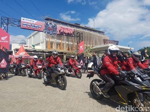 Geber CBR250RR Menuju Lebaran Pencinta Honda