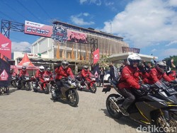 Geber CBR250RR Menuju Lebaran Pencinta Honda