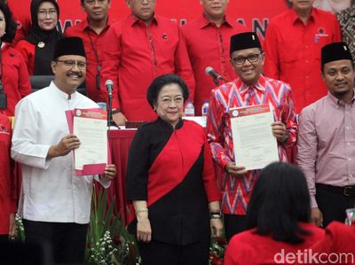 PDIP Umumkan Cagub Jatim dan Sulsel 2018