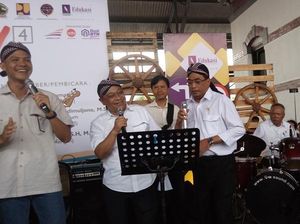 Ketika Ganjar, Budi Karya dan Basuki Hadimuljono Bernyanyi Sewu Kuto