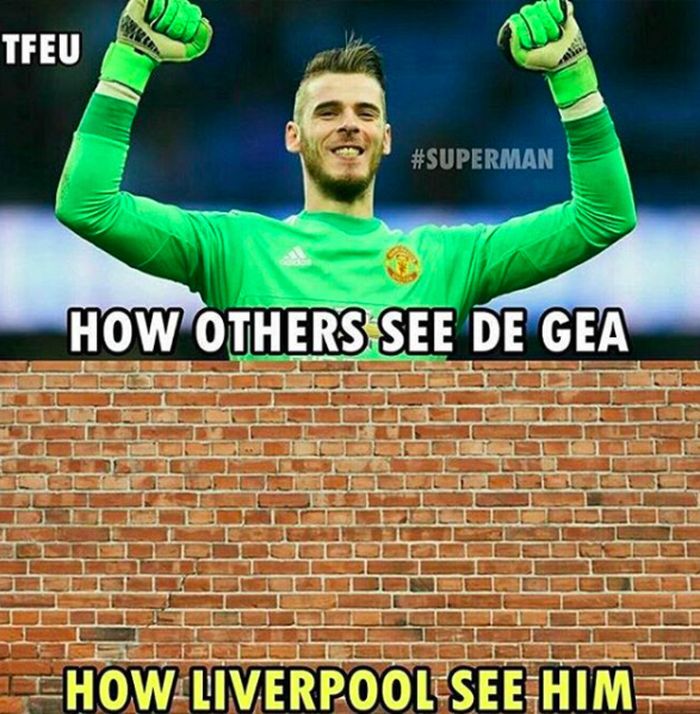 Sang Super Hero Meme Lucu Memuji David de Gea