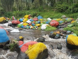 Bercat Warna-warni, Batu Kali di Malang Tuai Kontroversi