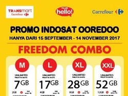 Promo Pulsa Indosat Ooredoo di TransHello Transmart Carrefour