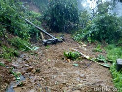 Tebing di Trenggalek Longsor Tutup Jalur Utama Antar Kecamatan