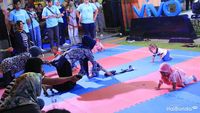 Aksi Lucu Para Batita Saat Ikut Lomba Merangkak