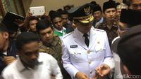 Foto: Sambutan Pendukung ke Anies-Sandi di Masjid Sunda Kelapa