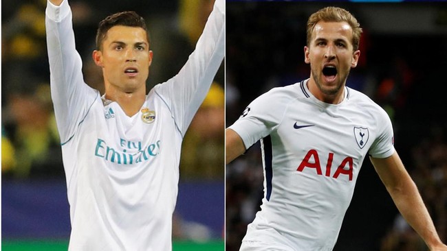 Ronaldo vs Kane dalam Statistik