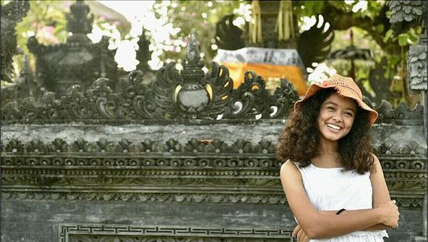 Foto: Gaya Liburan Si Putri Manis Anak Anies