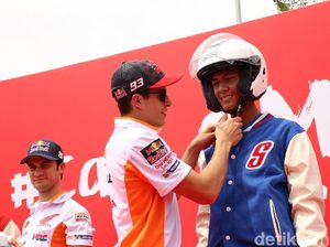 Marquez dan Pedrosa Sapa Penggemar Indonesia, Ajak Berkendara Aman