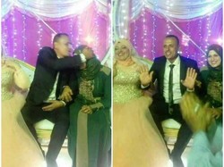 Viral, Foto Istri Tua Ikut Duduk di Pelaminan Saat Suaminya Nikah Lagi