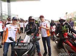 Marquez dan Pedrosa Tularkan Virus Safety Riding ke Bikers