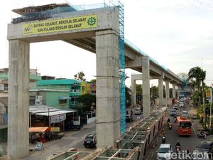Proyek LRT Palembang 80%, Ditarget Uji Coba April 2018