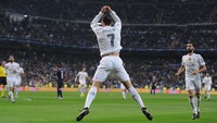 8-0: Real Madrid vs Malmo, 08/12/2015. Satu dari dua rekor kemenangan dengan skor terbesar Liga Champions. Cristiano Ronaldo mencetak empat gol, Karim Benzema tiga, dan Mateo Kovacic satu dalam partai matchday terakhir fase grup saat itu. (Foto: Denis Doyle/Getty Images)