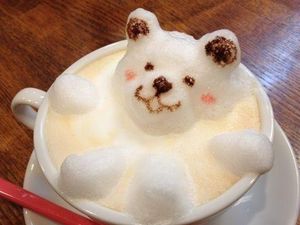 Gemas! Kopi dengan 3D Art yang Bisa Goyang
