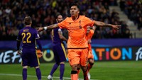 Kendati Liverpool sudah unggul empat gol, serangan di babak kedua tak dikendurkan. Firmino pun membukukan gol kedua di awal paruh kedua. (Foto: Paul Childs/Reuters)