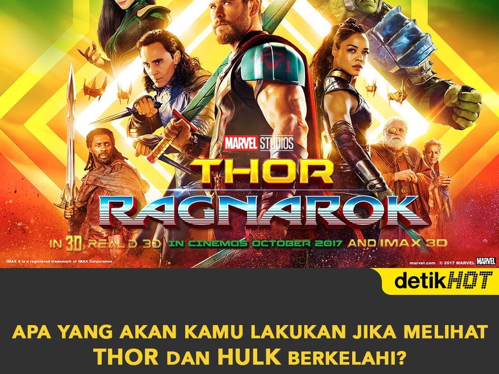 Yuk! Ikut Kuis detikHOT Bagi-bagi 40 Tiket Nonton Film Thor: Ragnarok