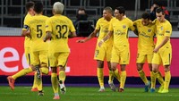 Hasil ini membuat PSG masih sempurna di fase grup Liga Champions. Mereka selalu menang dalam tiga laga. Foto: Shaun Botterill/Getty Images