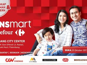 Besok, Transmart Carrefour Palembang City Center Resmi Dibuka
