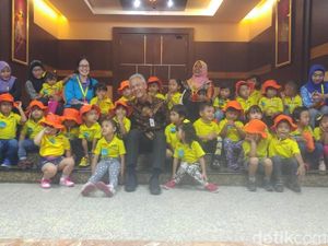 Gemas, Bocah-bocah PAUD Serbu Kantor Gubernur Ganjar Pranowo