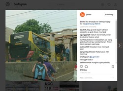 Ada Bus Tersangkut di Terowongan Matraman, Lalin Tersendat
