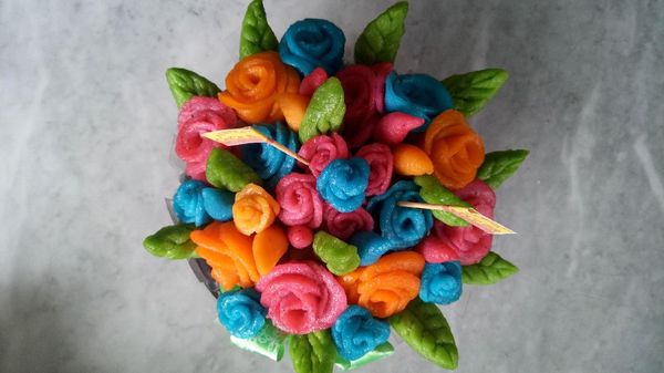 Kreatif! Pempek Ulang Tahun Ini Dibentuk Mirip Buket Bunga Hingga Ikan Nemo