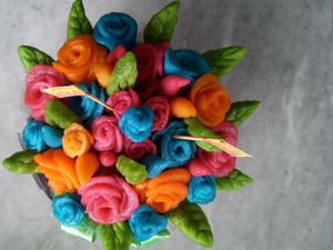 Kreatif! Pempek Ulang Tahun Ini Dibentuk Mirip Buket Bunga Hingga Ikan Nemo