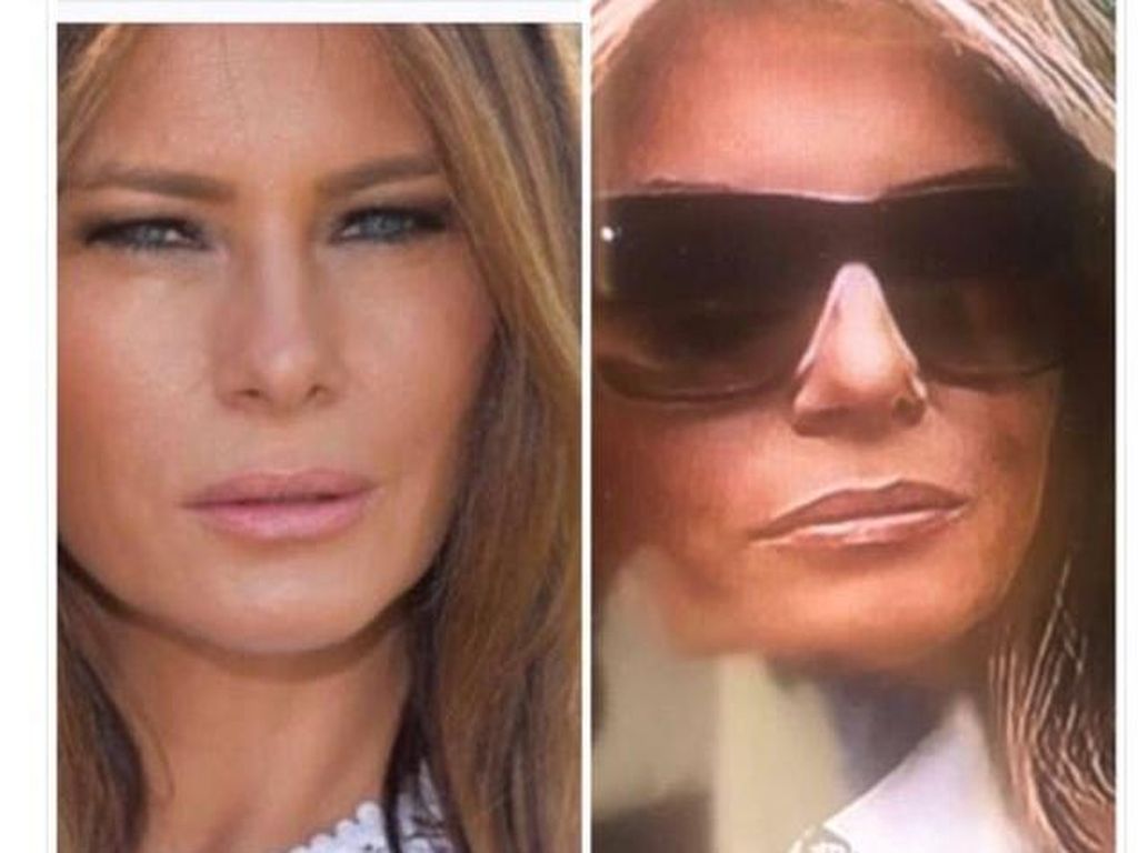 Ramai di Facebook, Dugaan Melanie Trump Palsu Ramai di Facebook, Dugaan Melanie Trump Palsu