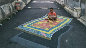 Deretan Lukisan 3D Keren Hiasi Jalanan Depok