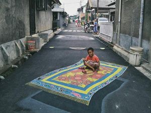 Deretan Lukisan 3D Keren Hiasi Jalanan Depok Deretan Lukisan 3D Keren Hiasi Jalanan Depok