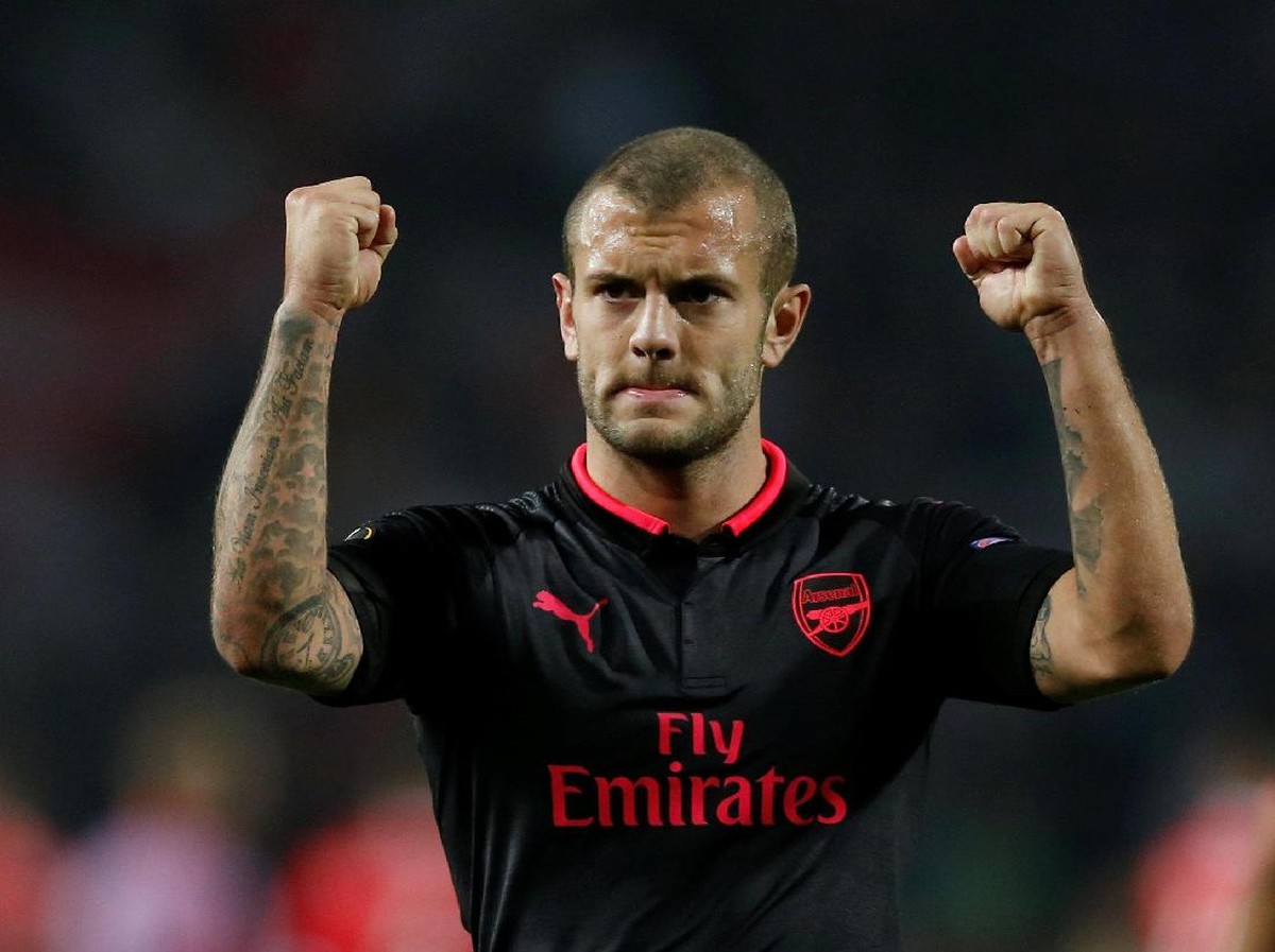 Jack Wilshere saat membela Arsenal (Foto: Matthew Childs/Reuters)