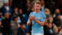 Gelandang Manchester City Kevin De Bruyne punya kekayaan mencapai 16 juta poundsterling atau Rp 302,3 miliar di peringkat ke-13. (Foto: Jason Cairnduff/Action Images via Reuters) Foto: Jason Cairnduff/Action Images via Reuters