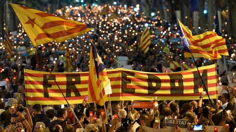 Uni Eropa Lepas Tangan Soal Krisis Catalunya