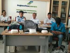 Petugas Bandara Adisutjipto Yogya Gagalkan Penyelundupan 3 Kg Sabu