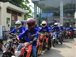 Touring Komunitas se-Jabodetabek Meriahkan Jambore 1 Dekade Vixion