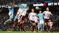 City harus menunggu hingga menit ke-73 sebelum memperbesar keunggulannya menjadi 2-0 lewat sundulan Nicolas Otamendi. Foto: Shaun Botterill/Getty Images