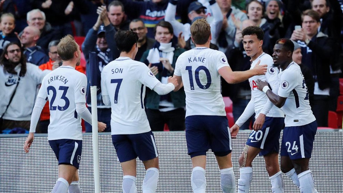 Para pemain Tottenham Hotspur di laga Premier League (Foto: Eddie Keogh/Reuters)