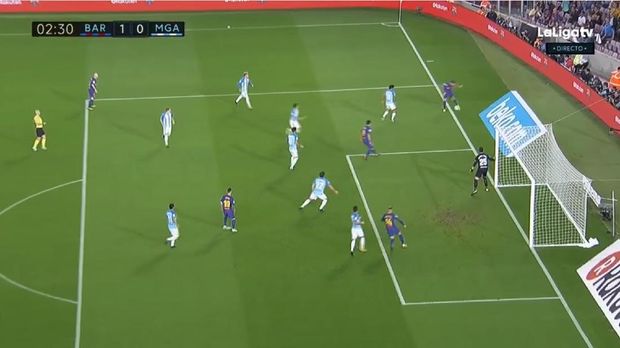 Gol Kontroversial Barca dalam Kemenangan atas Malaga