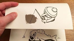 Kreatif! Sobekan Kertas Disulap Jadi Gambar 3D