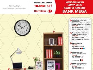 Promo Meja Komputer dan Kursi Kantor di Transmart Carrefour