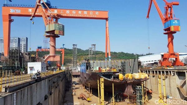 Mengintip Pabrik Kapal Roro Raksasa di China