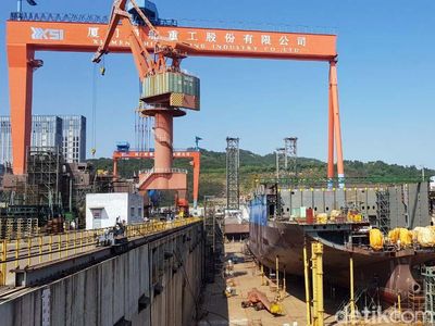 Mengintip Pabrik Kapal Roro Raksasa di China