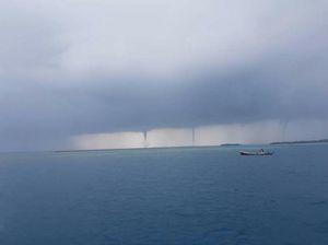 Cerita Warga Hindari Tornado Waterspout Saat Melaut di Pulau Seribu