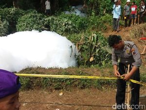 Penyebabnya Masih Misterius, Gelembung Busa di Jepara Sudah Hilang Penyebabnya Masih Misterius, Gelembung Busa di Jepara Sudah Hilang