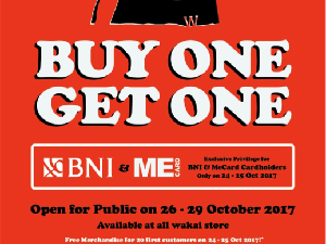 Dapatkan Promo Buy One Get One All Items di Seluruh Outlet WAKAI