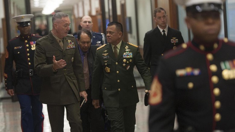 Saat Panglima TNI Disuguhi Lagu Bengawan Solo oleh Jenderal Dunford