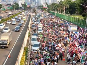 Ada Demo Tolak Perppu Ormas, Exit Tol Senayan Ditutup Sore Ini